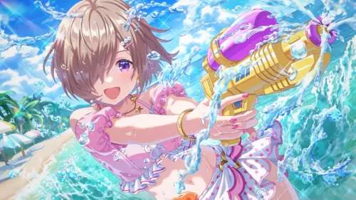 常夏ウォータービーム 白石千紗